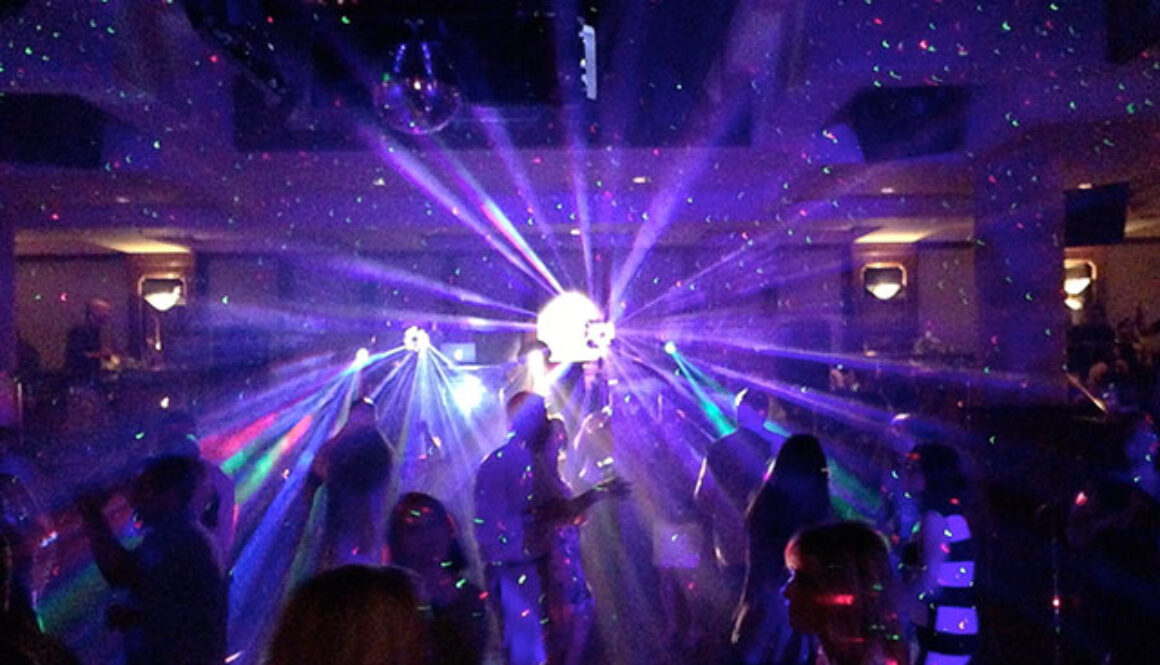 Club Lasers and Sound-Activated Moving Lights