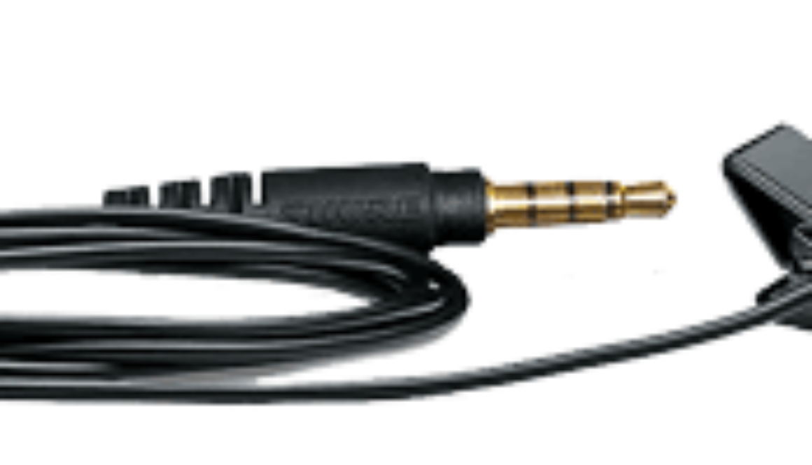 Photo image of Shure Brand lavalier microphone